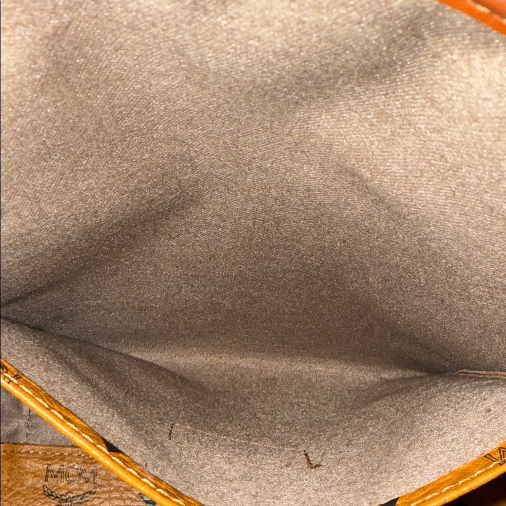 MCM Tan Monogram Travel Bag - Picture 9 of 11